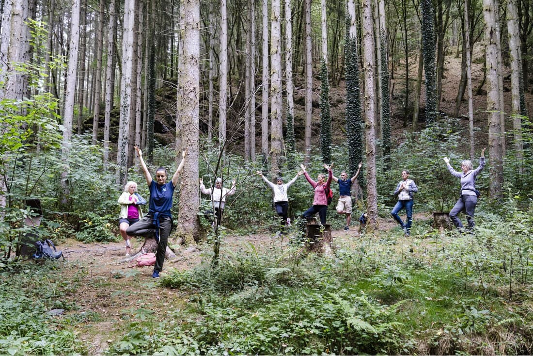 Force mentale par la nature et la respiration