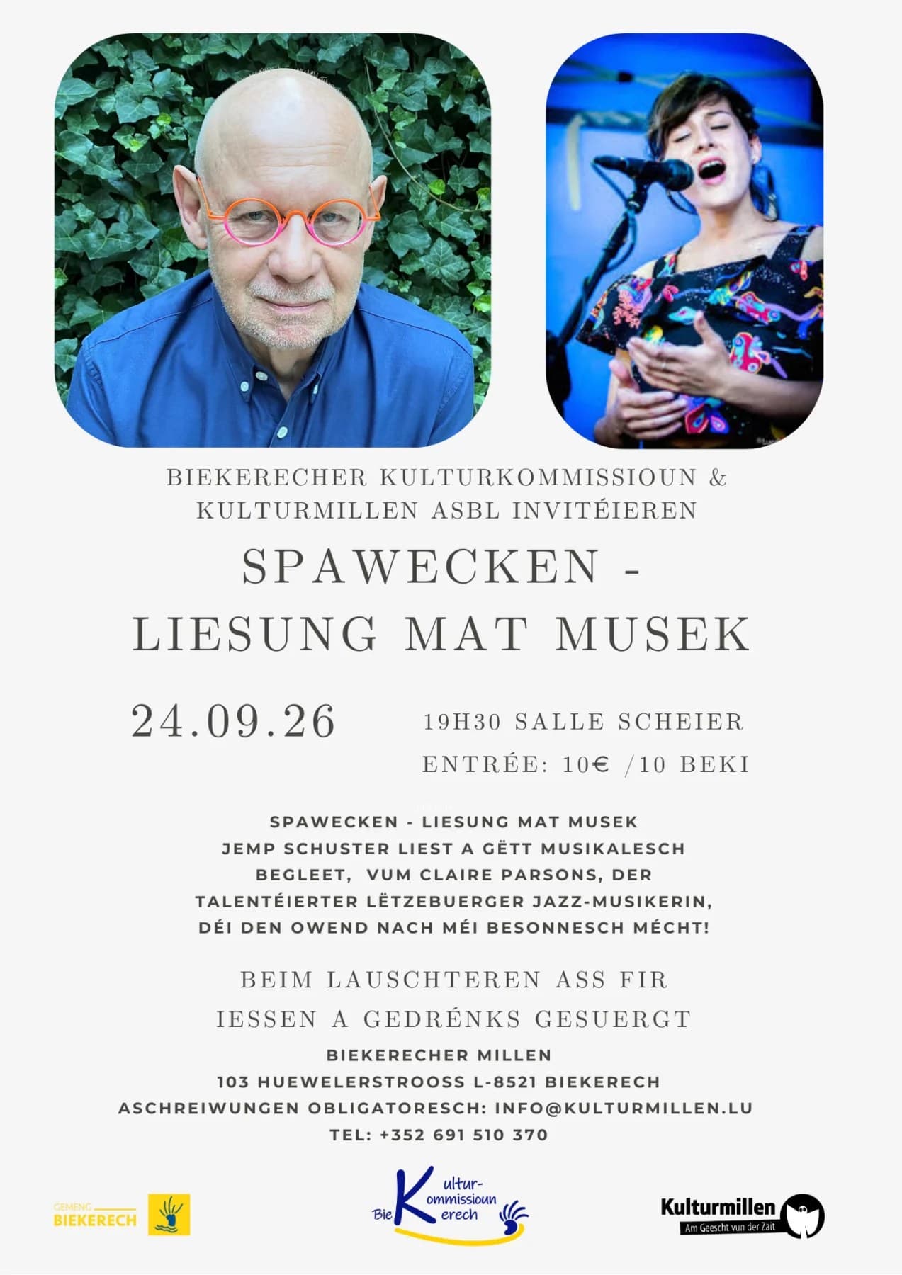 Spawecken – lecture avec musique
