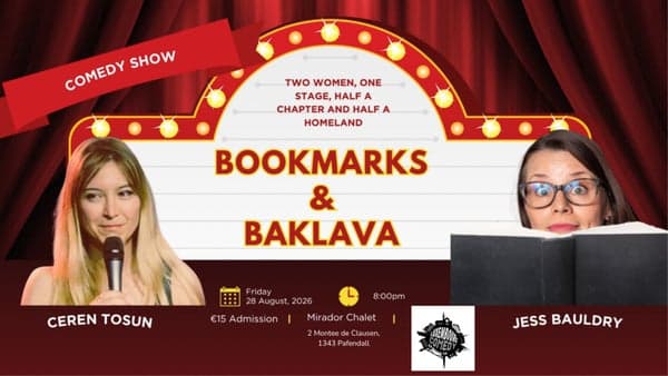 Comedy Show - Bookmarks and Baklava