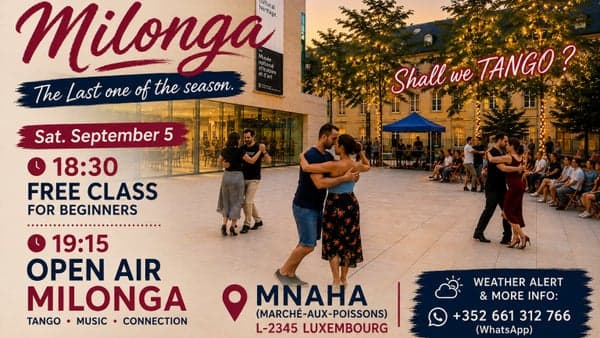 Free Open Air Tango Lesson