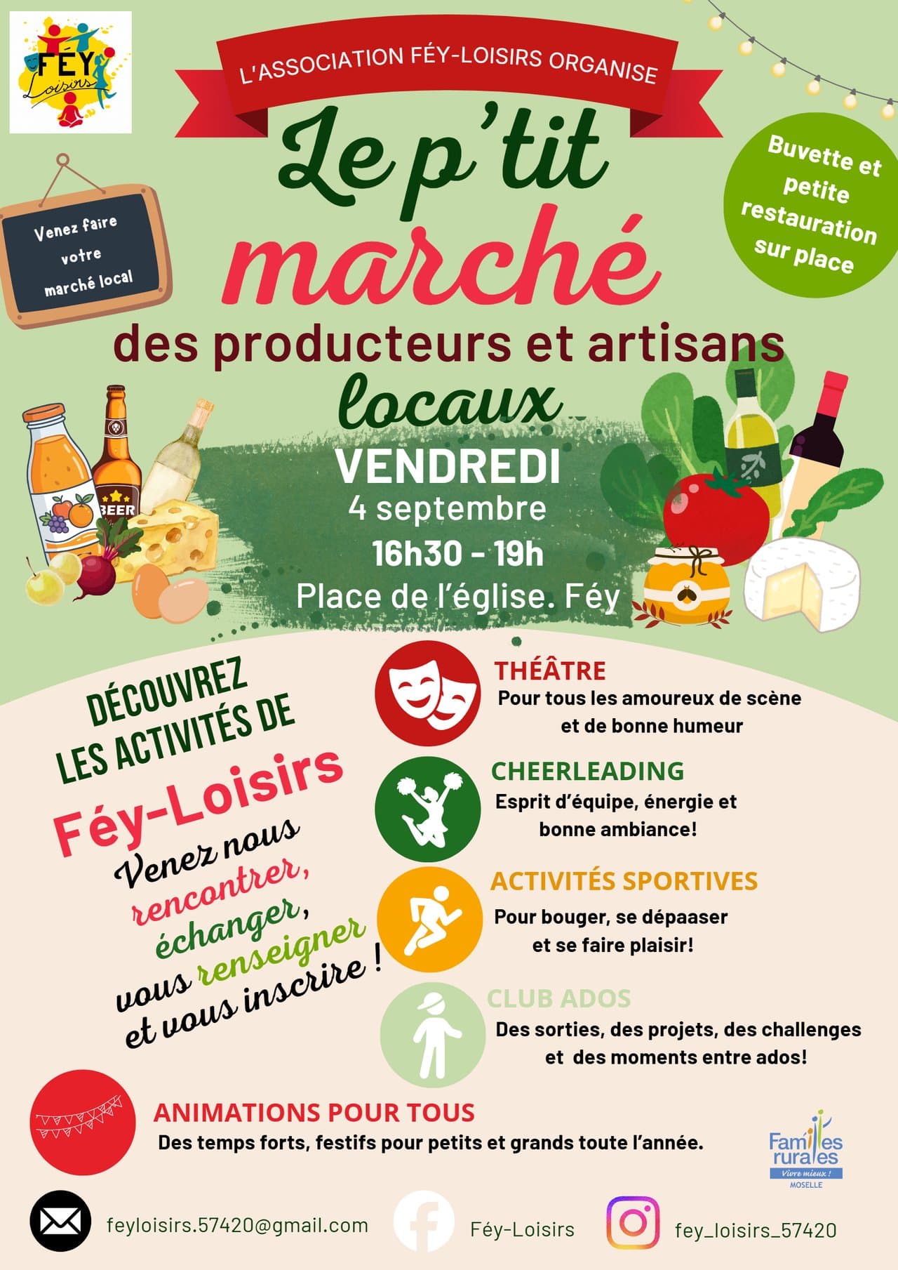 Le p'tit marché des producteurs et artisans locaux
