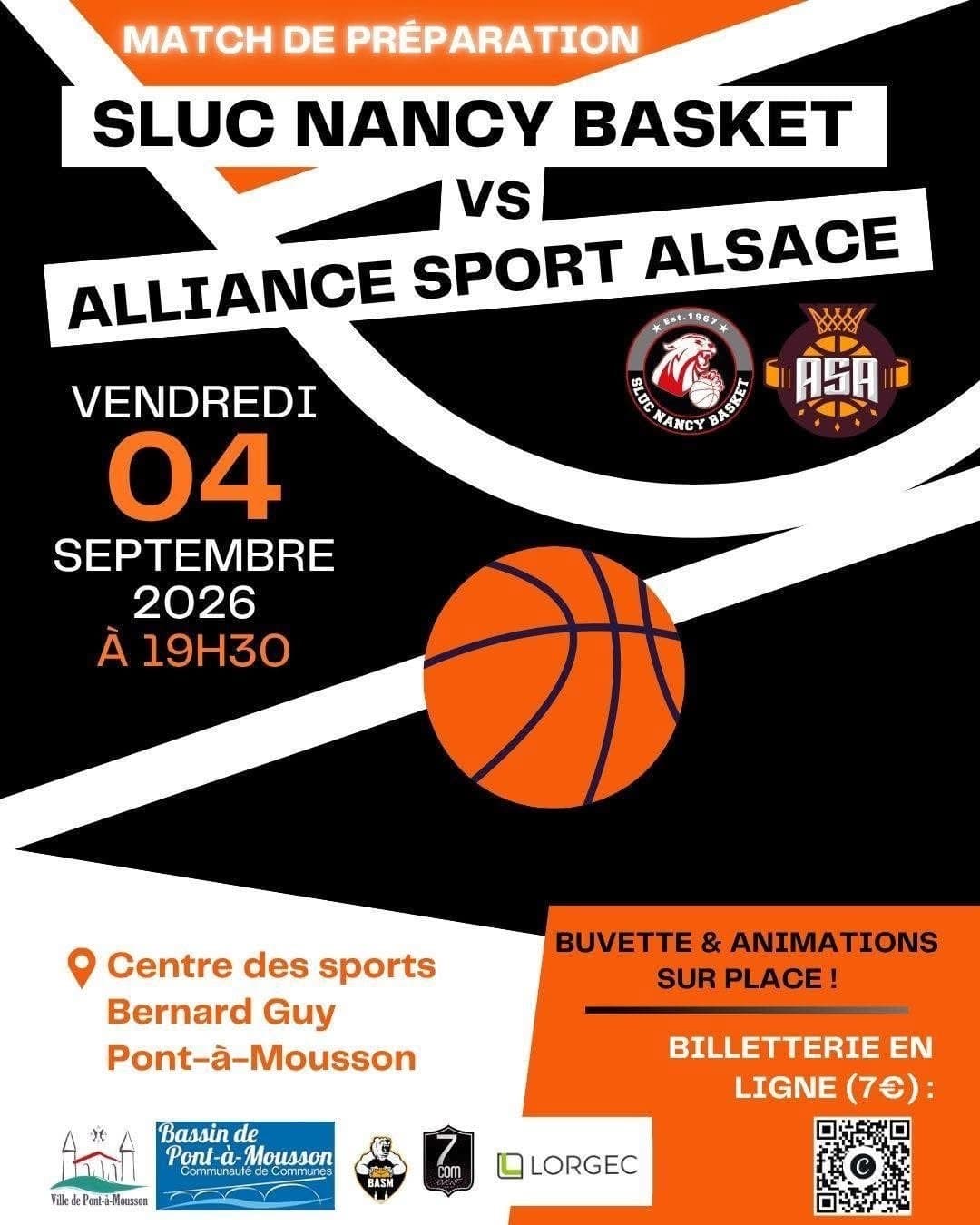 Match de préparation – SLUC Nancy Basket
