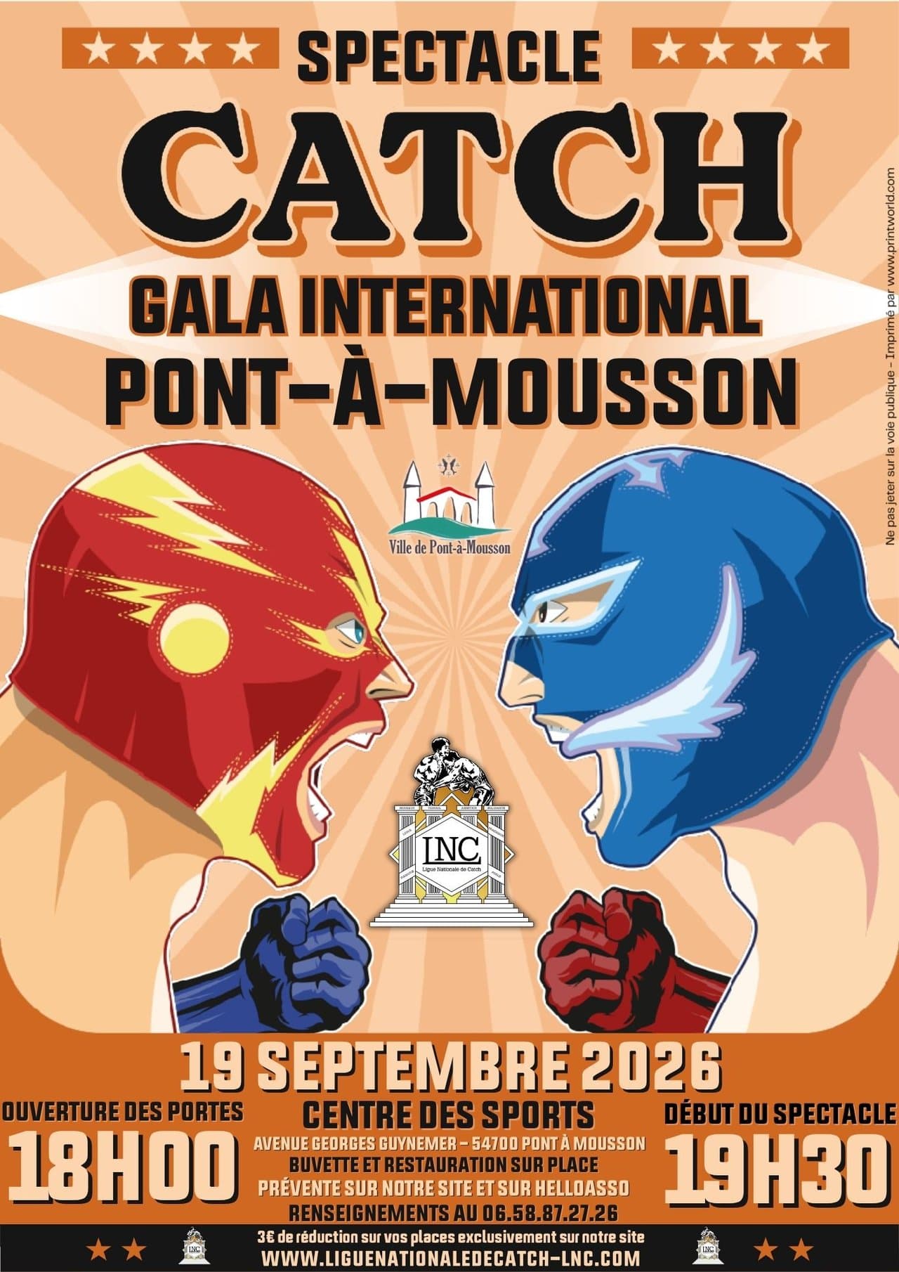 Gala international de catch à Pont-à-Mousson