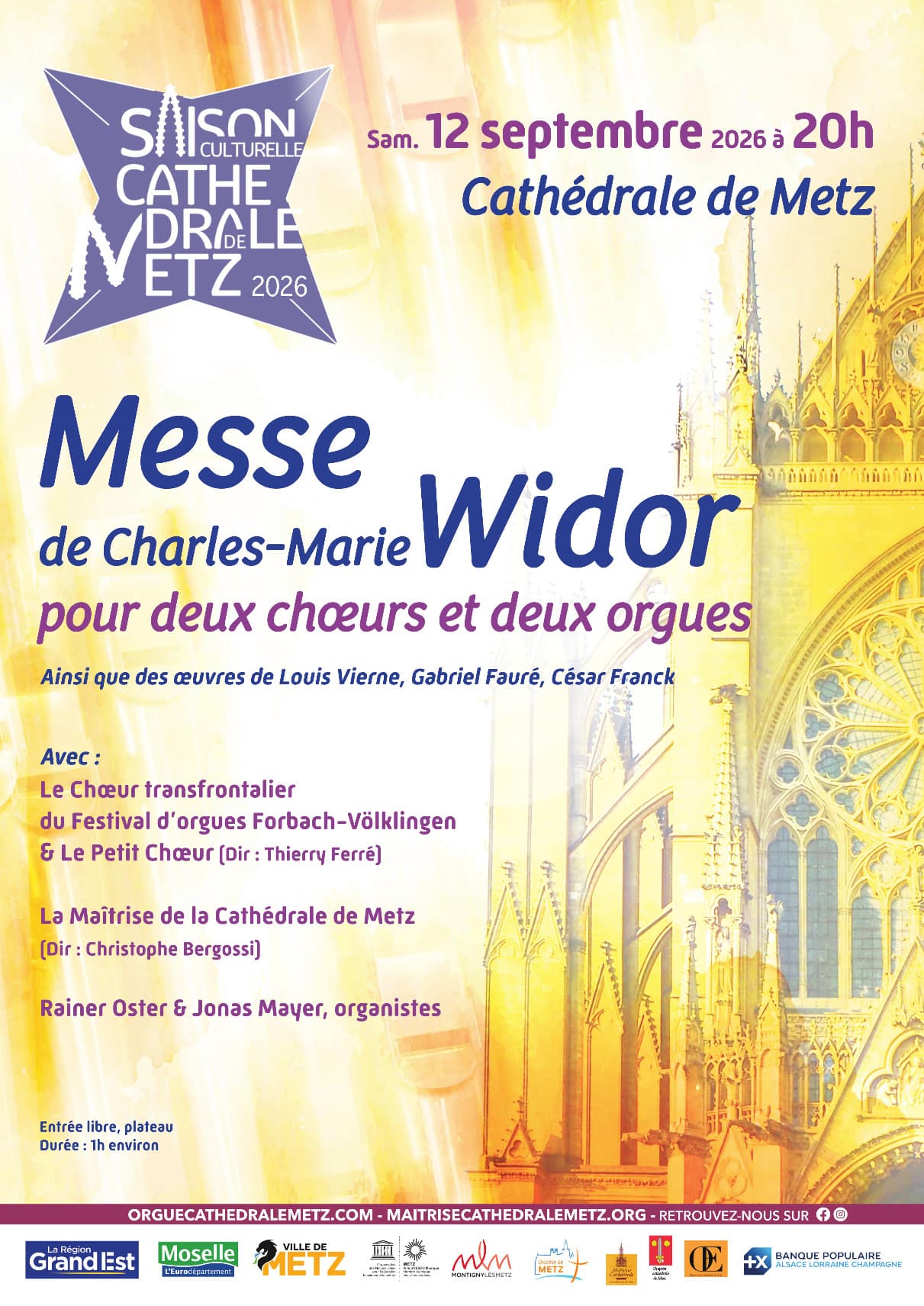 Concerts avec 80 choristes à la cathédrale