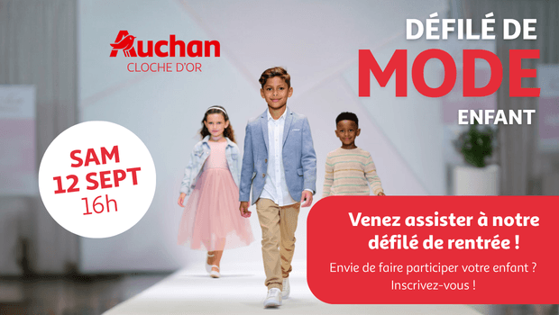 Children's fashion show at Auchan Cloche d'Or: back to school in style!
