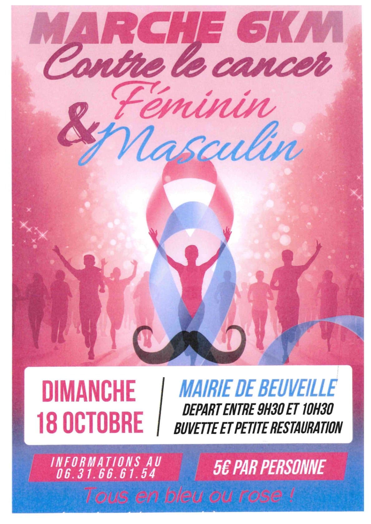 Beuveille : marche Octobre rose / Novembre bleu