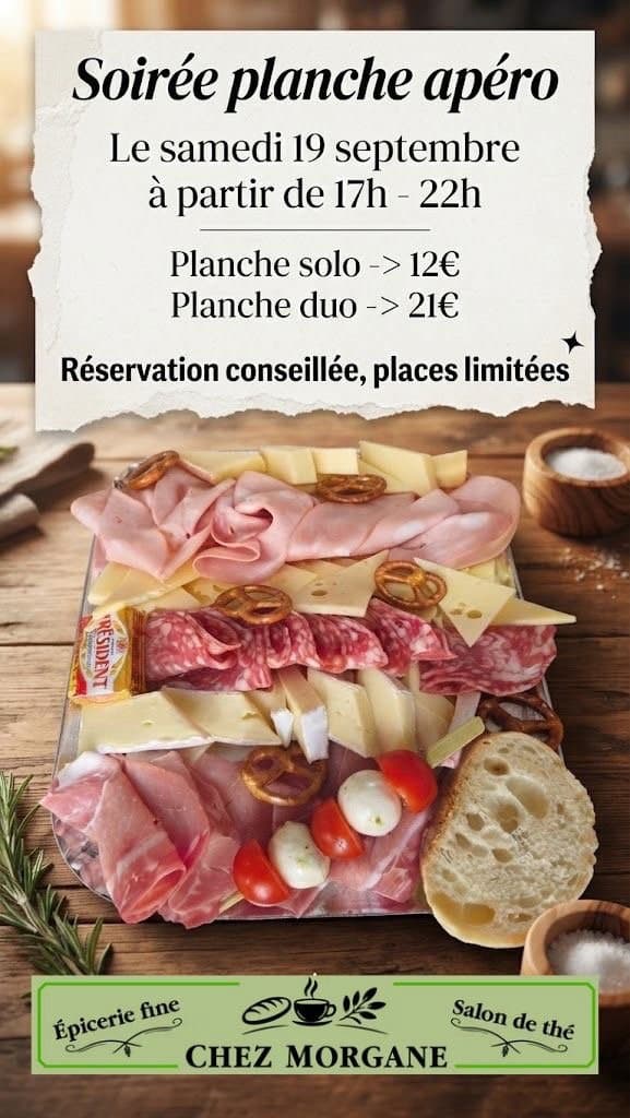 Soirée planche apéro chez Morgane !
