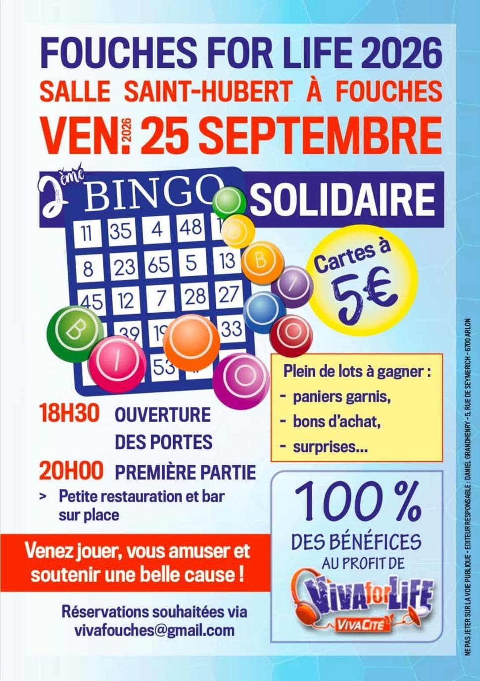 2e Grand Bingo solidaire
