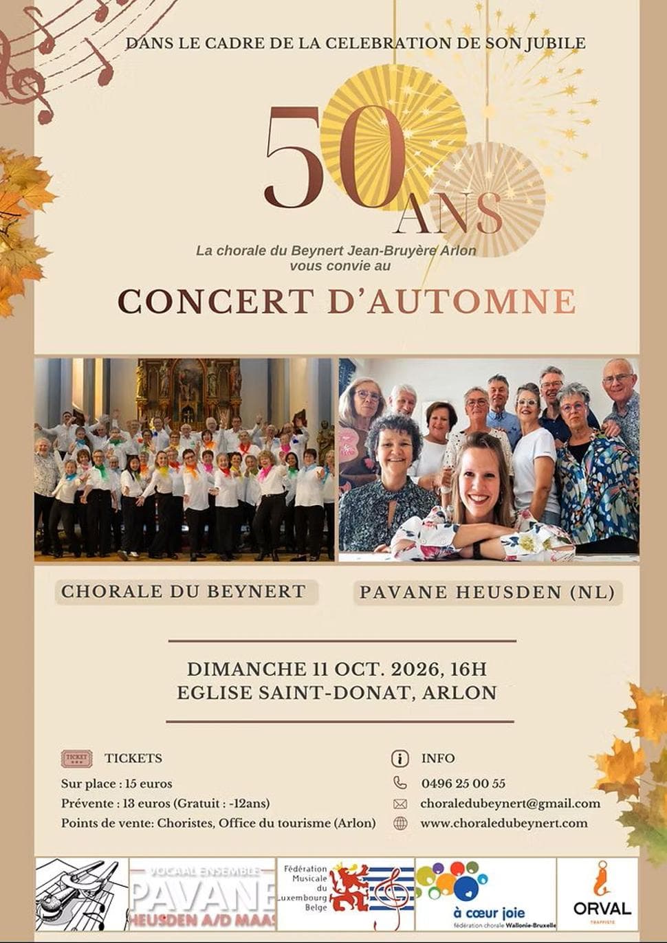 Concert d’automne - La Chorale du Beynert