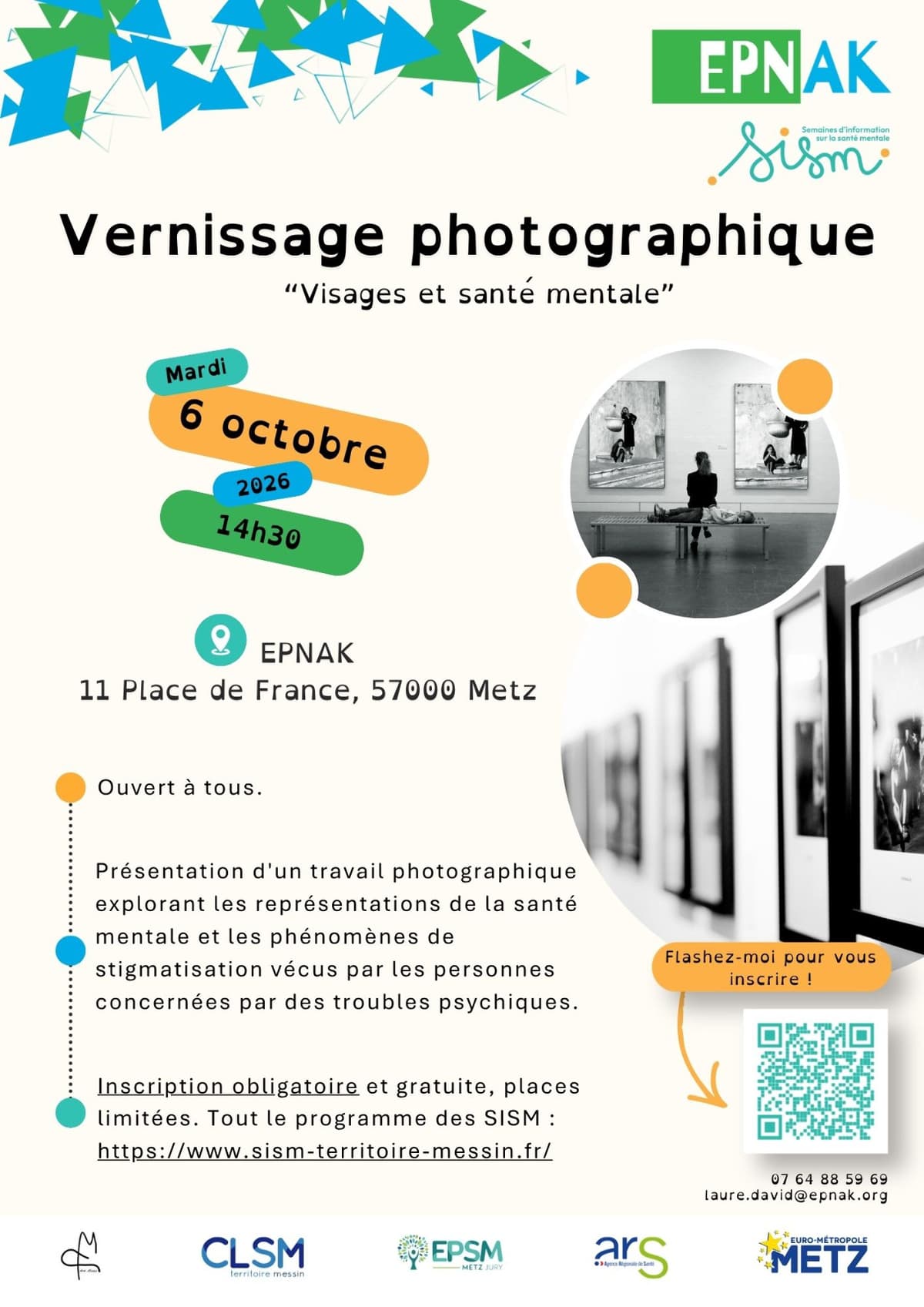 Photography Exhibition Opening - Faces and Mental Health
