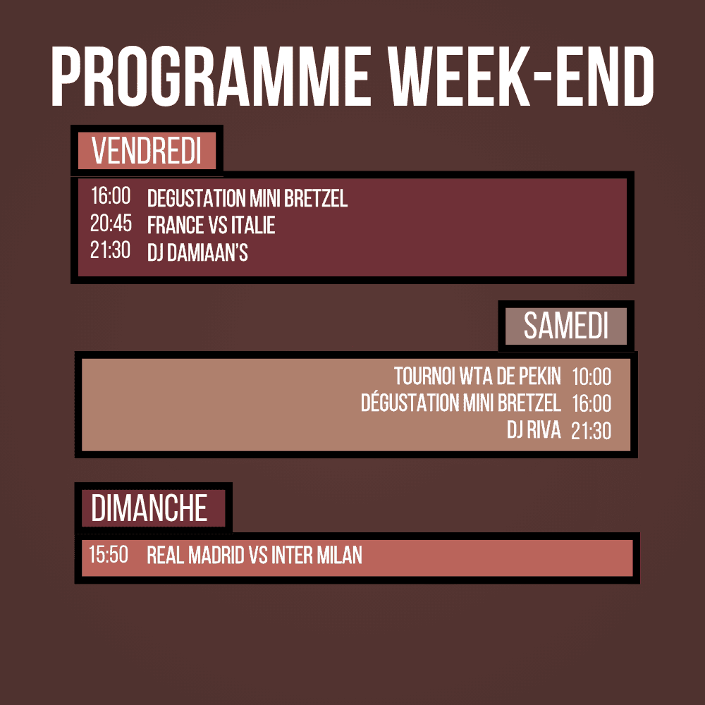 Weekend programme