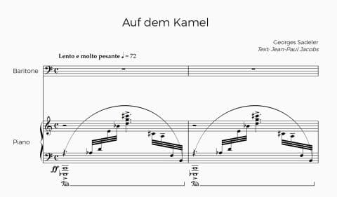 Le poème mis en musique