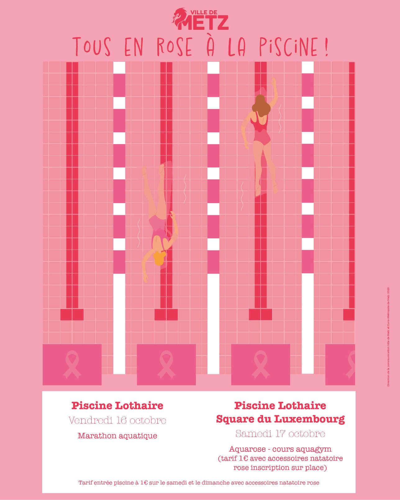 Nageons - Tous en rose à la piscine !