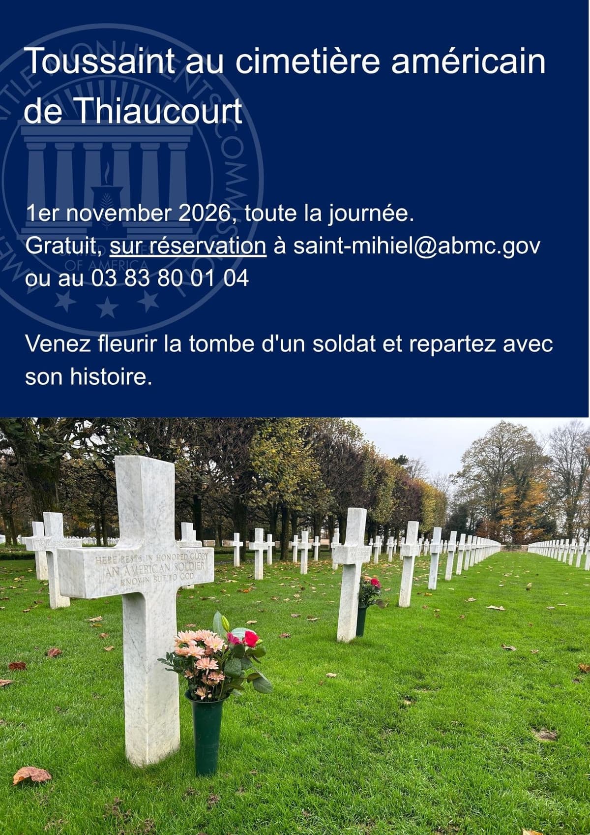 Toussaint au cimetière américain