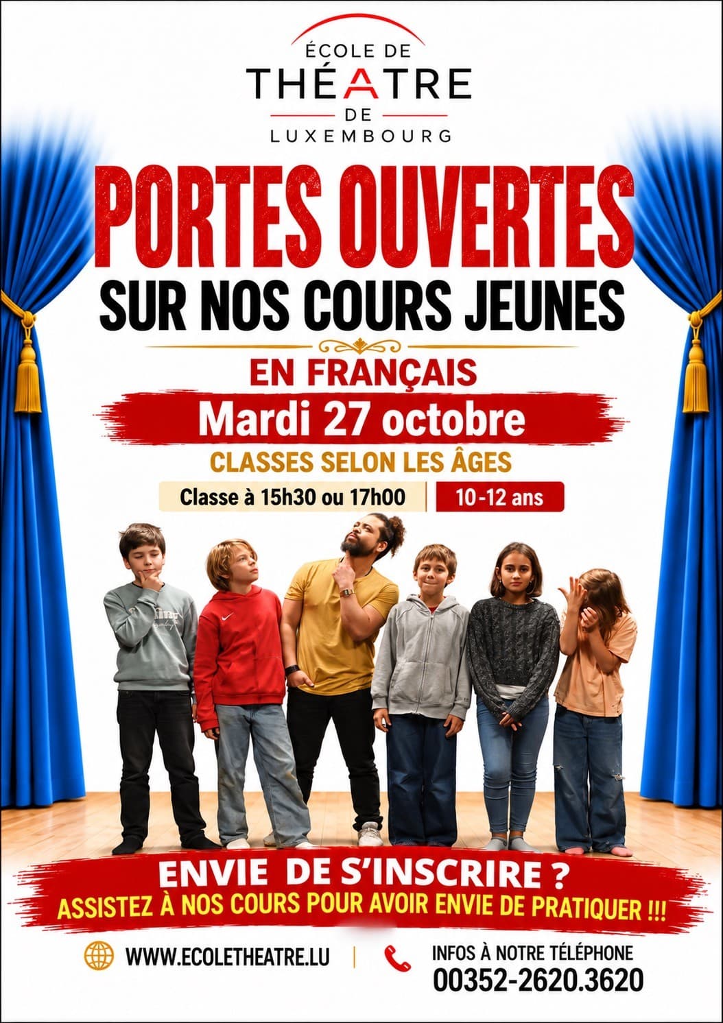 Portes ouvertes sur les cours jeunes 10-12 ans