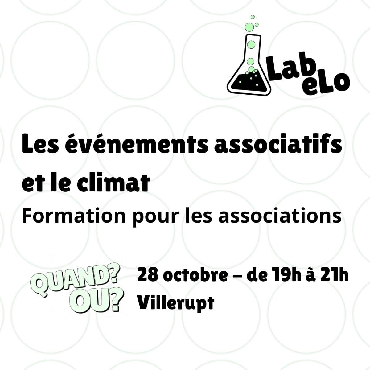 Les événements associatifs et le climat - atelier pour organisateurs