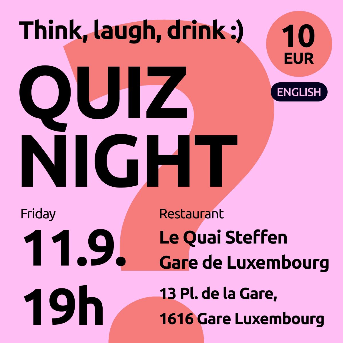 Pub quiz night