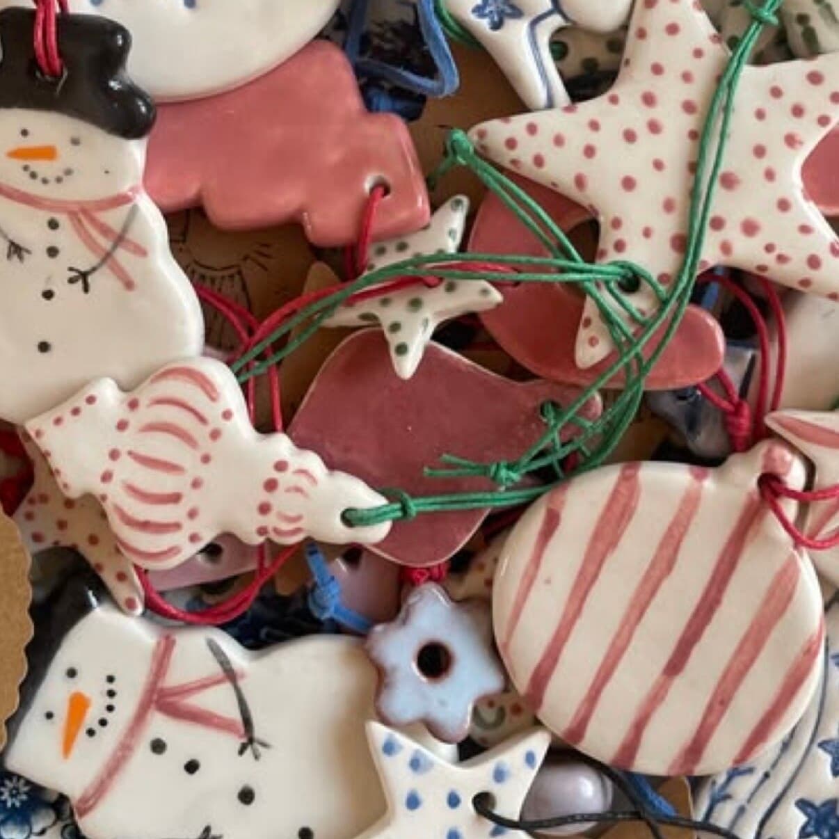 Christmas pottery family workshop