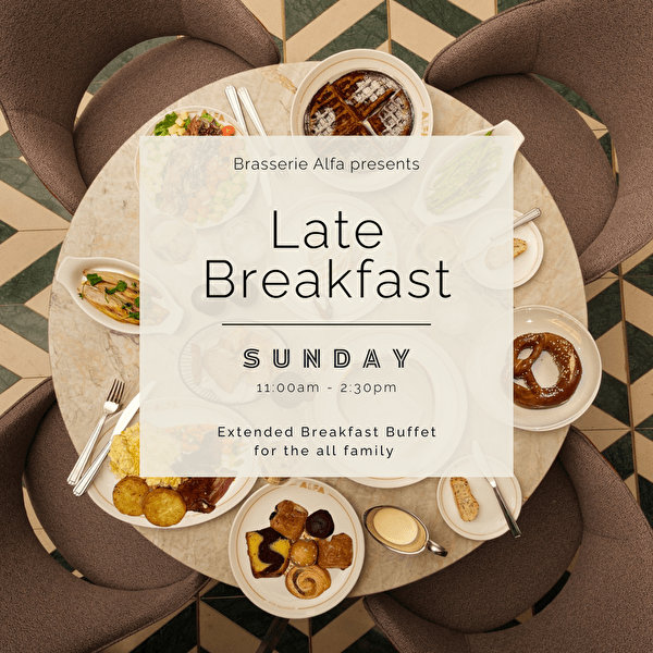 Late breakfast at Brasserie Alfa