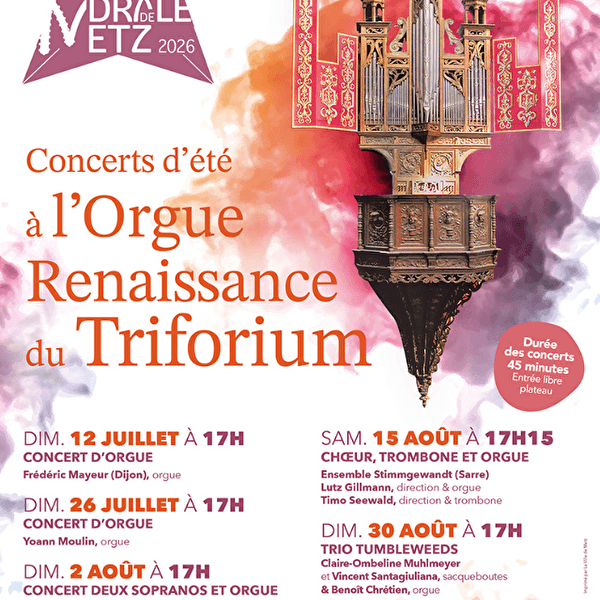 Summer Concerts at the Renaissance Organ of the Triforium