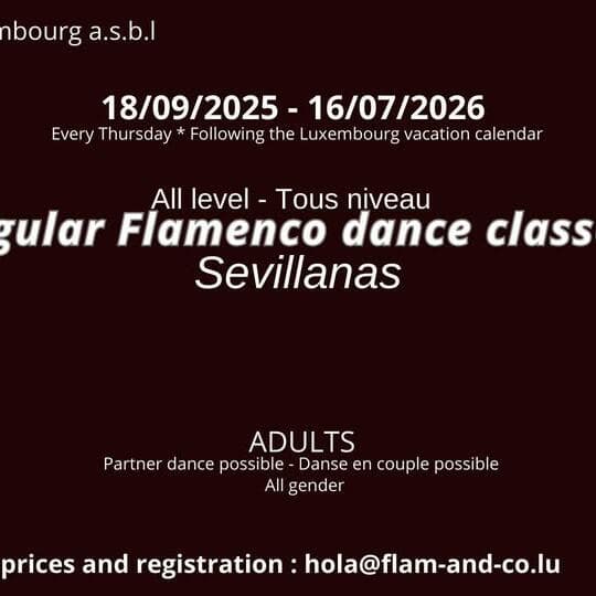 Sevillanas: All level (Every Thursday)