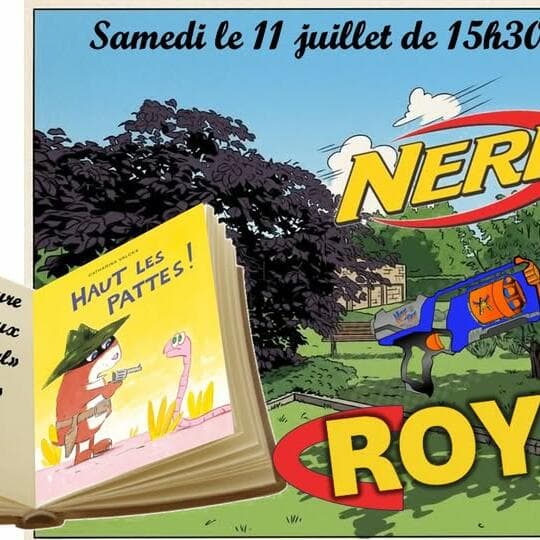 Atelier de lecture et jeux Nerf Royal pour enfants (3+)
