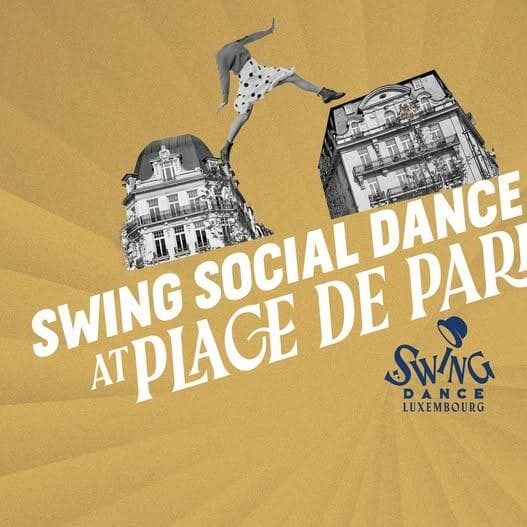 Outdoor social dance at Place de Paris