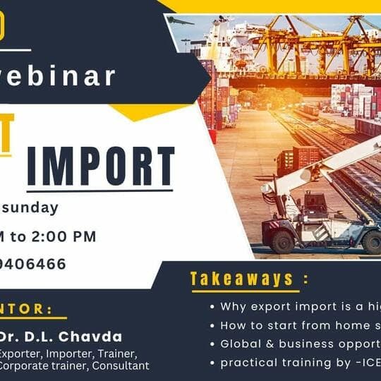 Webinaire en direct gratuit : Démarrez et développez votre activité ou carrière en export-import