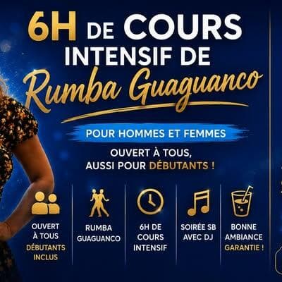 6h Intensive Rumba Guaguancó Course with Giuliana for Men and Women (4x1.5h)