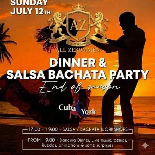 Dîner et soirée salsa / bachata de fin de saison