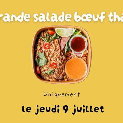 The great Thai beef salad returns on Thursday, July 9