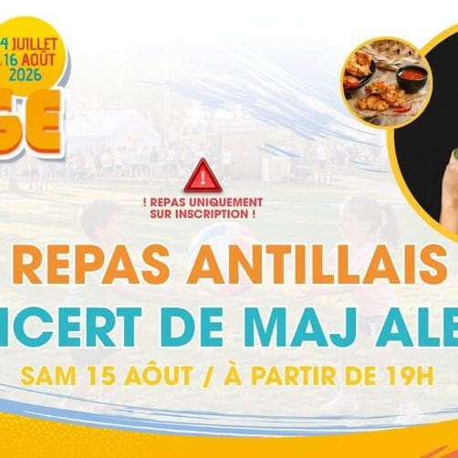 Yutz Plage - Repas antillais & concert de Maj Albon