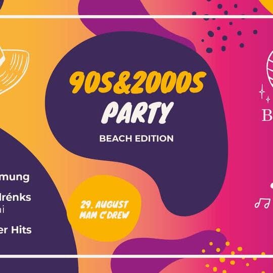 Soirée années 90 & 2000 – Beach Edition avec C'Drew