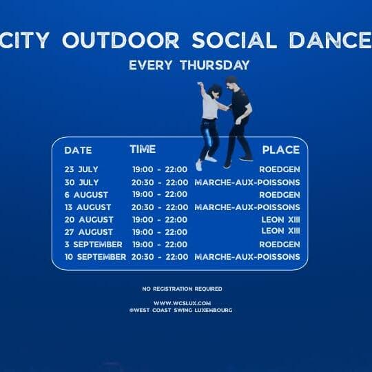 City Outdoor Social Dance (Mäi Quartier – Meng Plaz)