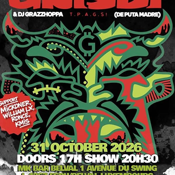 Grisbi with DJ Grazzhoppa & support - live at the MK Bar