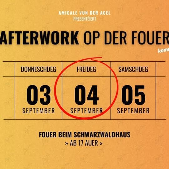 Afterwork op der Fouer 2026