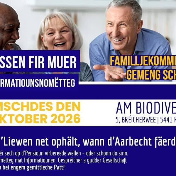 Wësse fir muer - Information afternoon