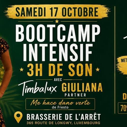 Special SB event! Exclusive 3-hour Son bootcamp with Timbalux, Giuliana and partner