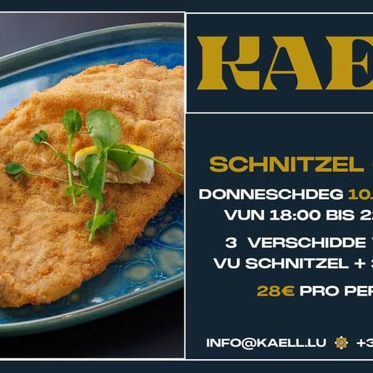 Schnitzel evening at Brasserie Kaell