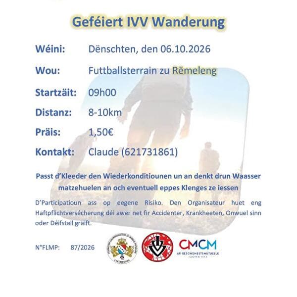 FLMP IVV geféiert Wanderung