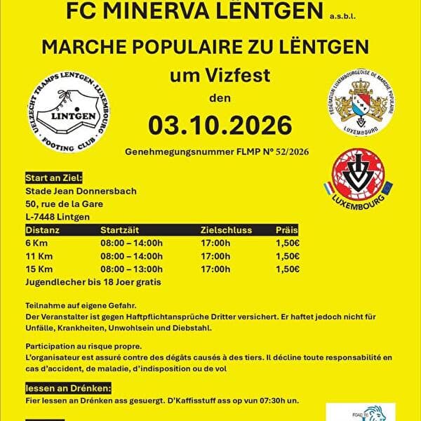 Marche populaire à Lintgen – Vizfest