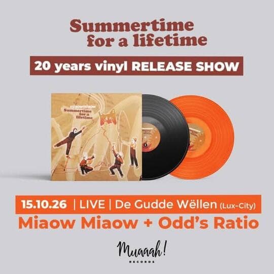 Miaow Miaow - Summertime for A Lifetime - Vinyl Release party