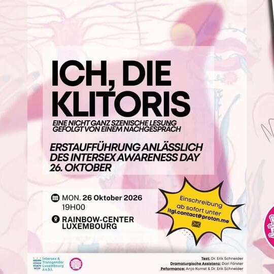 Lecture ITGL « Ich, die Klitoris » avec Anjo Kumst et Erik Schneider
