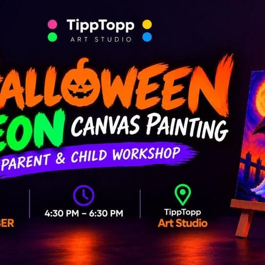 Halloween Neon Painting Parent & Child Workshop
