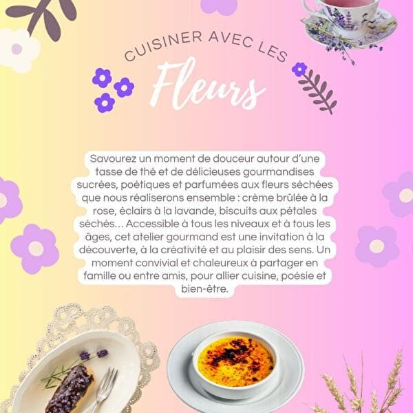 Cuisiner avec des fleurs