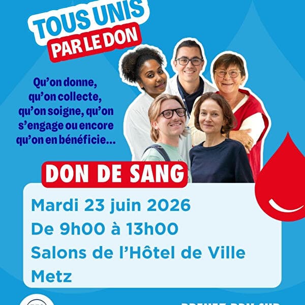 Blood donation in the salons of the Hôtel de Ville de Metz
