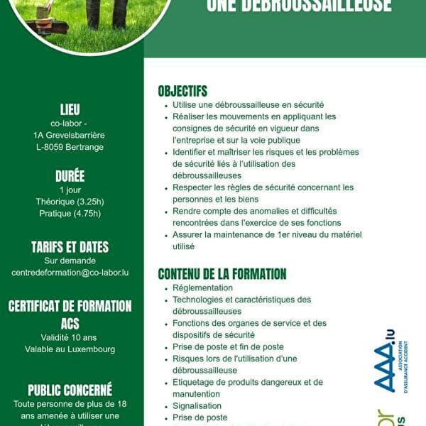 Brushcutter training