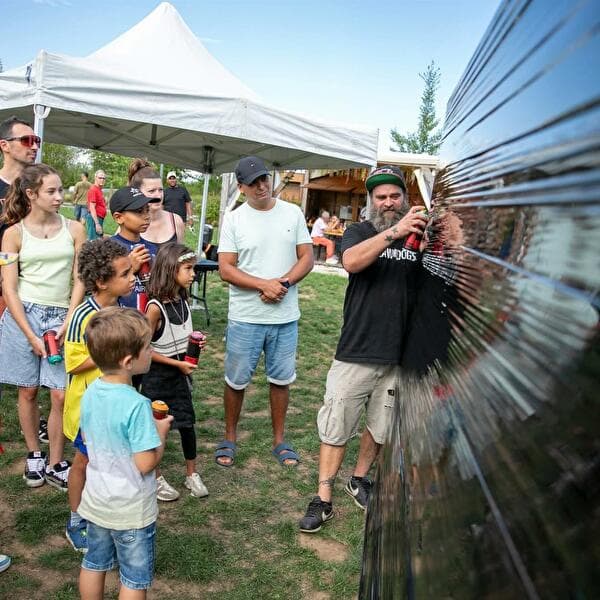Summer at Nautic'Ham - Graffiti initiation