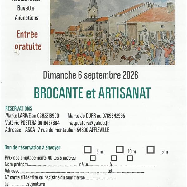 Brocante à Affléville