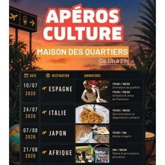 Maison des Quartiers: Cultural Apéros